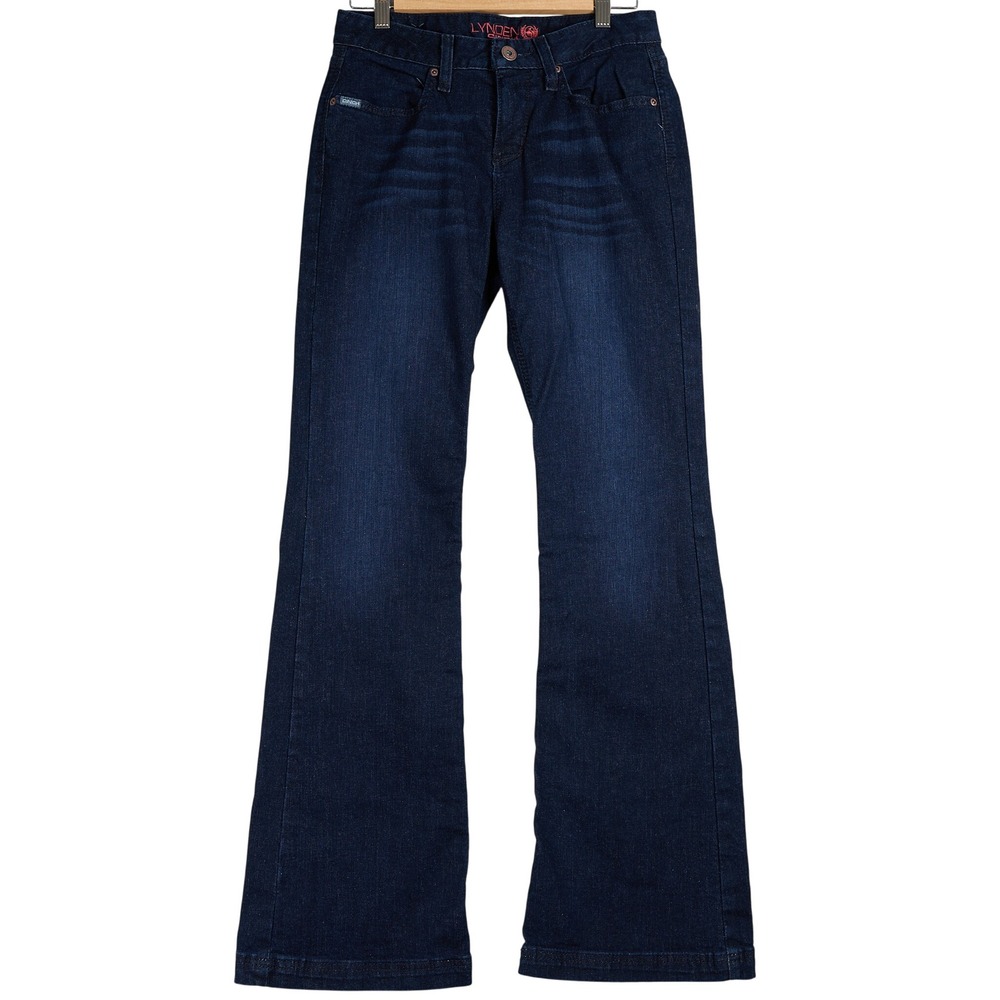 Cinch Lynden Women Blue Flare Leg Western Jeans MJ81454071 Size 27/3 R